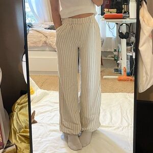 Hollister striped linen pants